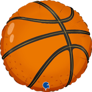 18 inch Orange Basketball Foil Balloon