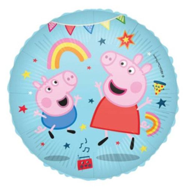Official 18 inch Peppa Pig Messy Play Round Foil Balloon