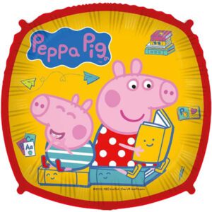 Official 17 inch Peppa Pig Bedtime Story Square Foil Balloon