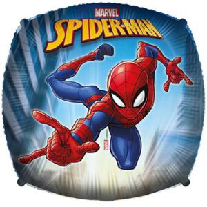 Official 17 inch Marvel Spiderman in Action Square Foil Balloon