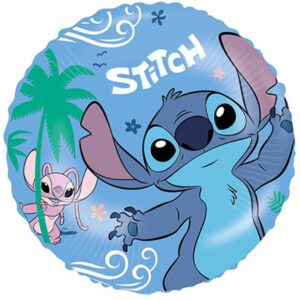 Official 18 inch Stitch & Angel Round Foil Balloon