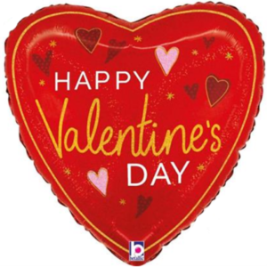 Grabo 18 inch Elegant Valentine Hearts Foil Balloon