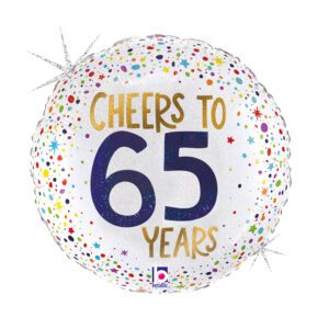 Grabo 18 inch Cheers To 65 Years Foil Balloon