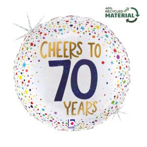Grabo 18 inch Cheers To 70 Years Foil Balloon
