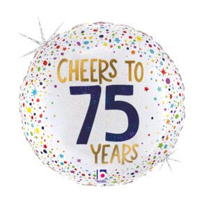 Grabo 18 inch Cheers To 75 Years Foil Balloon