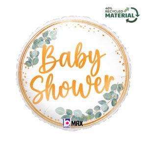 Grabo 18 inch Baby Shower Eucalyptus Foil Balloon