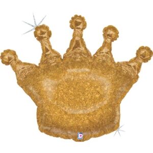 Grabo 30 inch Glittering Gold Crown Foil Balloon