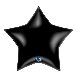 Grabo 36 inch Black Star Foil Balloon