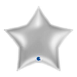 Grabo 36 inch Silver Star Foil Balloon