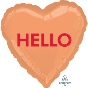 Anagram 18 inch Hello Candy Heart Foil Balloon