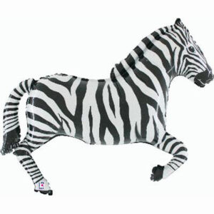 43 inch Zebra Foil Balloon