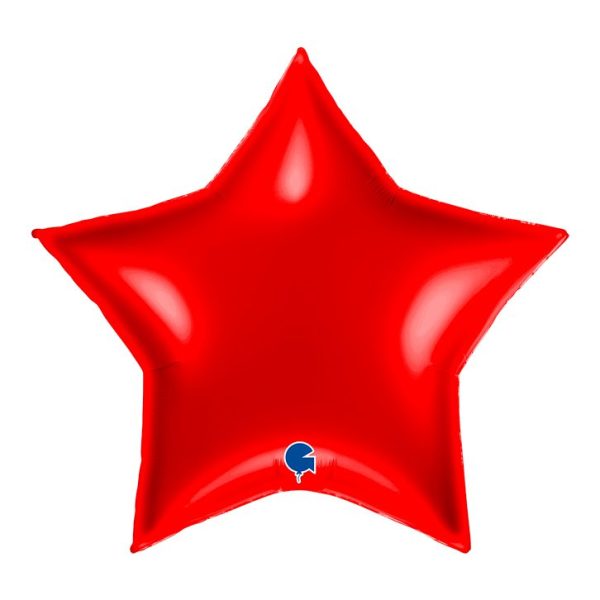 Grabo 36 inch Red Star Foil Balloon