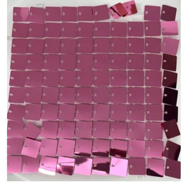 New Sequin Wall Panel Metallic Rose Squares-Upgraded Connectors
