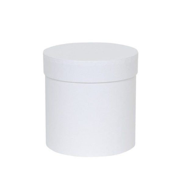 Single Hat Box 19.7x14.5cm White