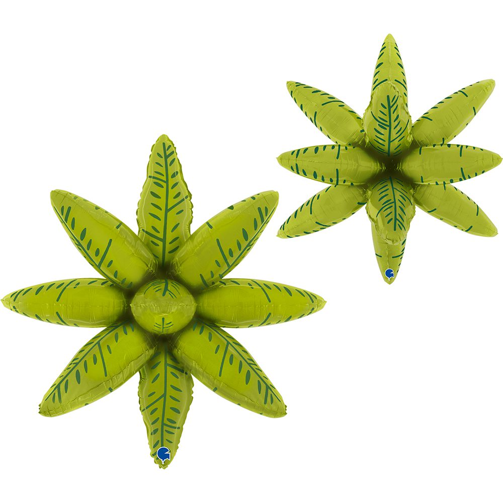 Grabo 27 inch Green Tropical Leaves Foil Balloon