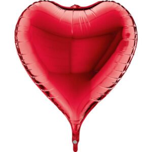 17 inch 3D Red Heart Foil Balloon (1)