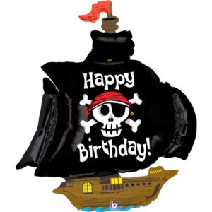 Grabo 46 inch Pirate Ship Birthday Foil Balloon