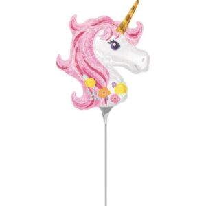 Anagram 9 inch Magical Unicorn Foil Balloon (Air Filled)