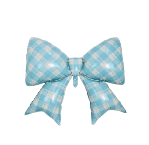 B4U Blue Plaid Bow 38 × 29 inch (Air Fill)