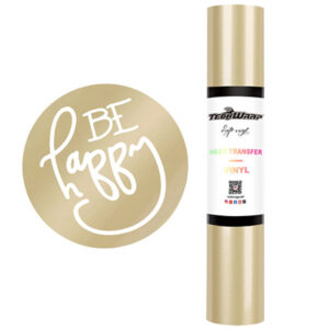 TeckWrap 12" x 60" - Champagne Gold PU Heat Transfer Vinyl