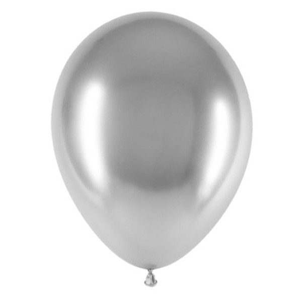 Oaktree Decotex Pro Silver Latex Balloons