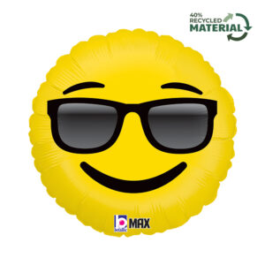 Grabo 18 inch Smiling Emoji SunGlasses Foil Balloon