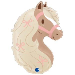Grabo 23 inch Boho Pony Head Foil Balloon
