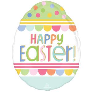 Anagram 25 inch Happy Easter Egg Hunt Foil Balloon
