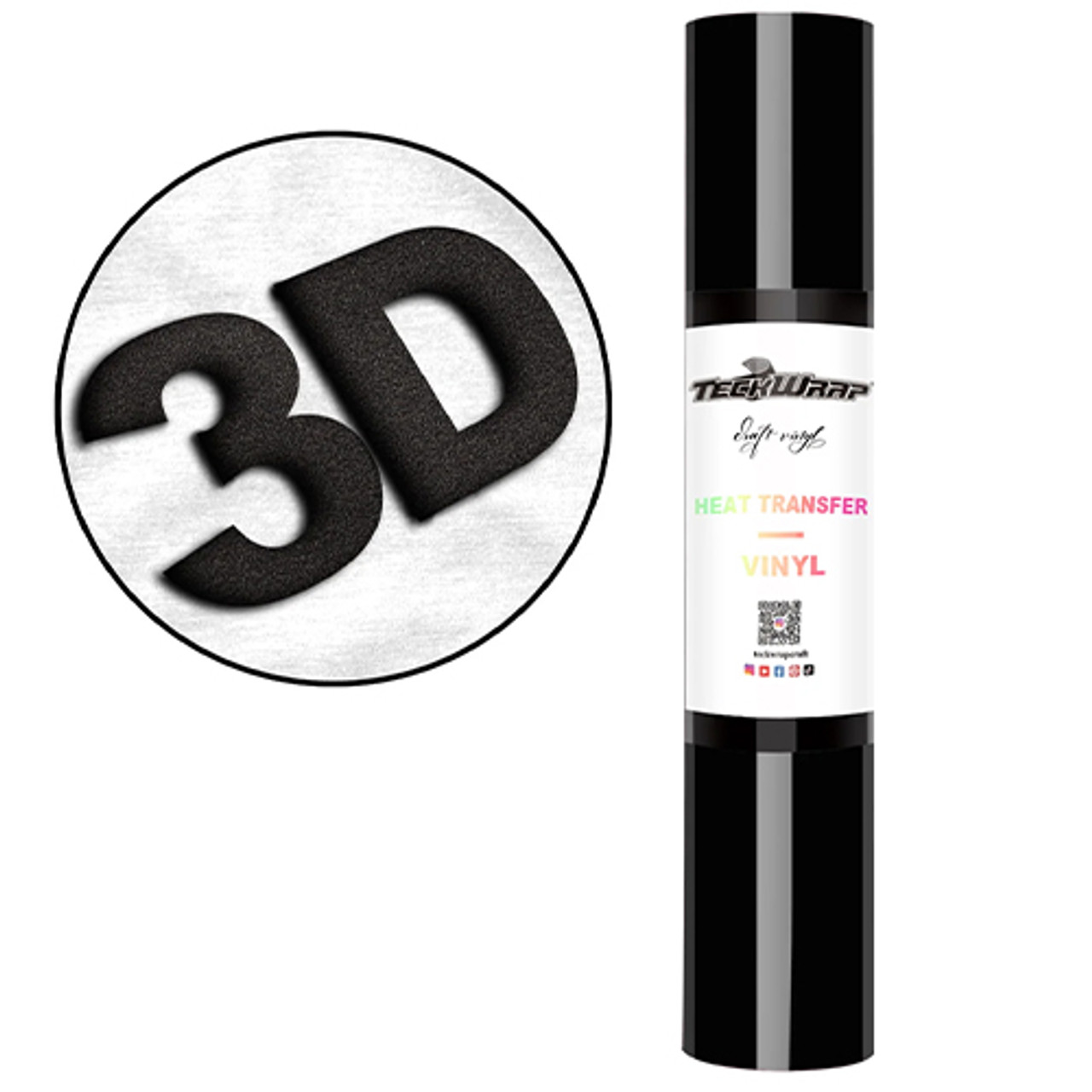12" x 60" - Black Puff Heat Transfer Vinyl