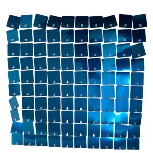 New Sequin Wall Panel Metallic Dark Blue Squares-Upgraded Connectors