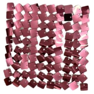 New Sequin Wall Panel Metallic Pink Squares-Upgraded Connectors