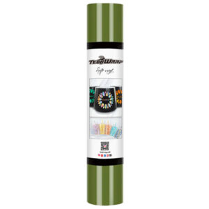 Olive Green Glossy Vinyl