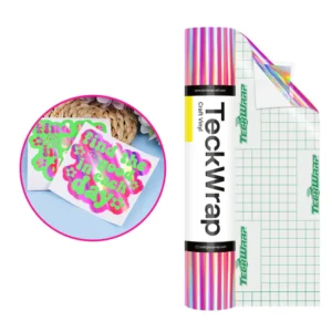 TeckWrap 12" x 60" - Pink Bubble Free Holographic Vinyl