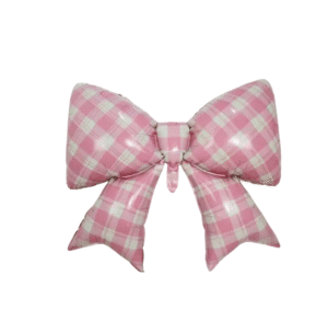 B4U Pink Plaid Bow 38 × 29 inch (Air Fill)