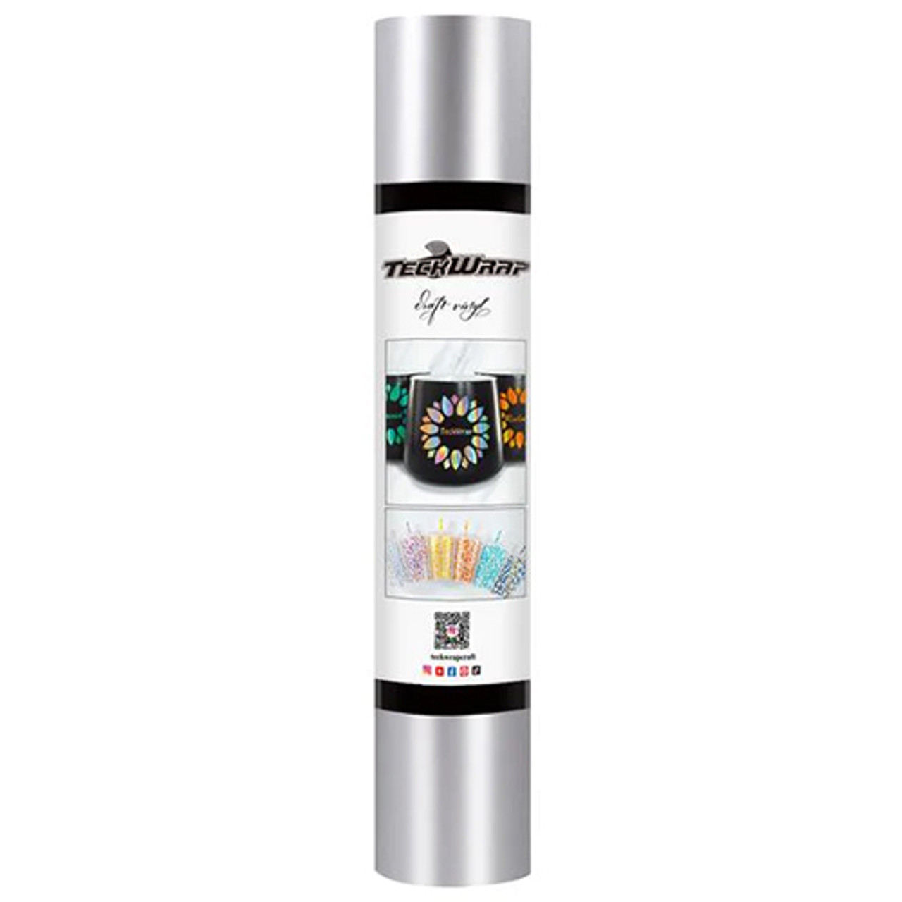 TeckWrap 12" x 60" - Sage Silver Metallic Satin Chrome Vinyl