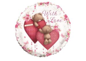 Simon Elvin 18 inch With Love Teddy Bears Foil Balloon