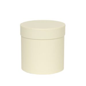 Single Hat Box 19.6x14.5cm Ivory