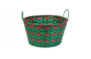 North Pole Christmas Green Bucket Basket