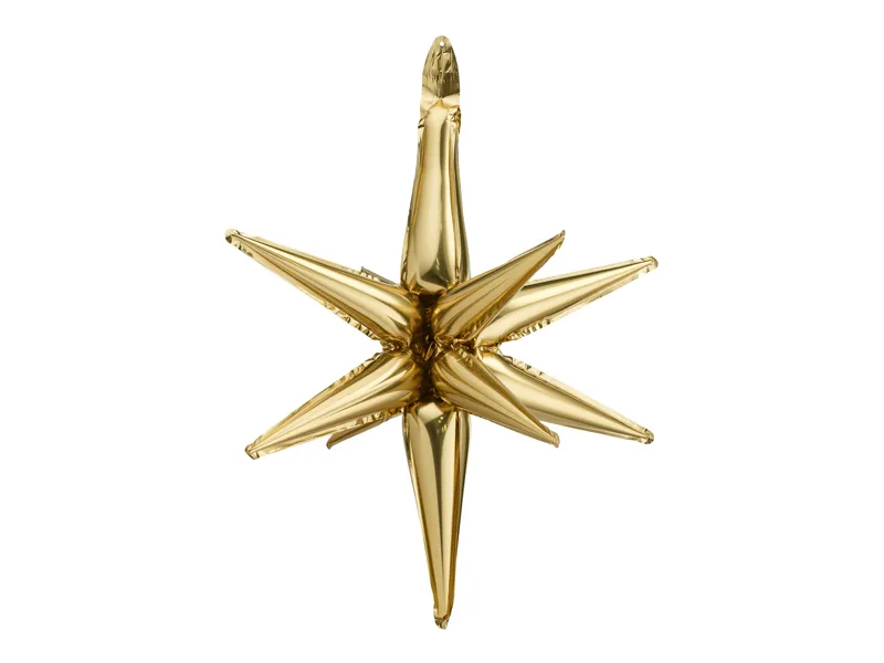 Party Deco 37 Inch Gold Starburst Foil Balloon