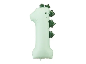 Party Deco 36 inch Dinosaur Number 1 Foil Balloon