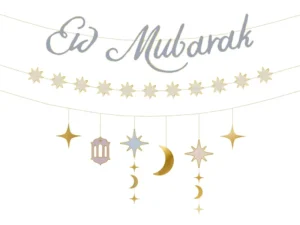 Party Deco 200cm Eid Mubarak Banner