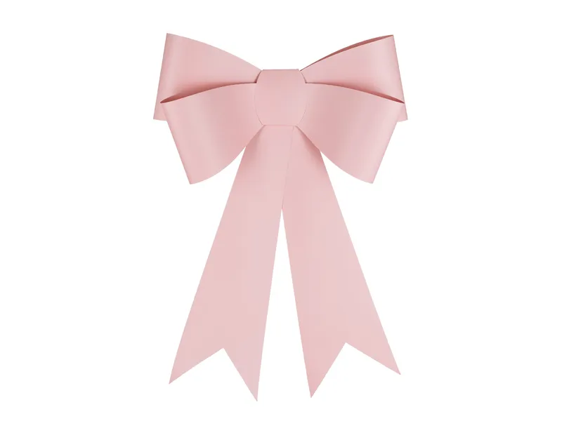 Party Deco 55x71cm Light Pink Decorative Door Bow