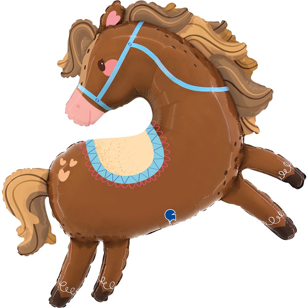 Grabo 37 inch Lovely Horse Foil Balloon