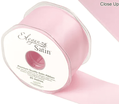 Eleganza Lt.Pink 50mm x 20m Satin Ribbon