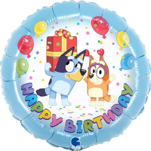Grabo 18 inch Bluey Happy Birthday Foil Balloon