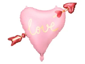Party Deco 30 inch Love Heart Arrow Foil Balloon