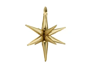 Party Deco 27 Inch Gold Starburst Foil Balloon