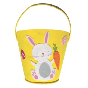 Tallon Easter Bunny Yellow Large Felt Bucket