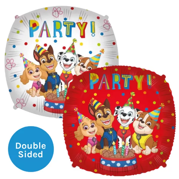 Official 18 inch Paw Patrol Party Double Sided Square Foil Balloon