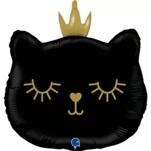 Grabo 26 inch Black Cat Princess Foil Balloon
